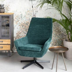 Puur Fauteuil Bruno Rib - Stof - Groen -Puur Woood Winkel 1000074938 0101