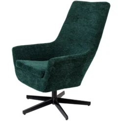 Puur Fauteuil Bruno Rib - Stof - Groen -Puur Woood Winkel 1000074938 0103