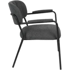 Puur Viken Fauteuil Met - Stof - Grijs -Puur Woood Winkel 1000074945 0103