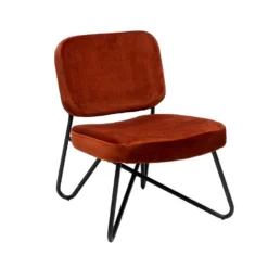 Velvet Fauteuil Jasmijn Koper - Stof - Koperkleurig -Puur Woood Winkel 1000074965 0103