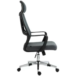 CLP Bureaustoel Kanab Mesh Grijs -Puur Woood Winkel 1000078941 0102