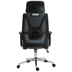 CLP Bureaustoel Kanab Mesh Grijs -Puur Woood Winkel 1000078941 0103