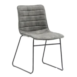 Set Van 2 Eetkamerstoelen Vienna Velvet Groen - Stof - Groen