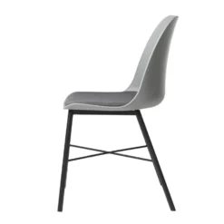 Giga Meubel Eetkamerstoel Grijs - Stof - Stoel Whistler -Puur Woood Winkel 1000079237 0102