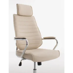 CLP Bureaustoel Rako Kunstleder Crème -Puur Woood Winkel 1000080747 0103