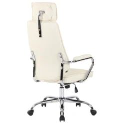 CLP Bureaustoel Rako Leder Crème -Puur Woood Winkel 1000080749 0103