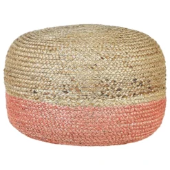 Beliani Poef DUKI - Natuurlijk Jute
