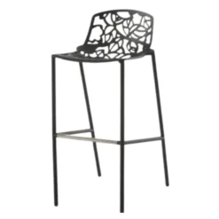DS4U® Cast Magnolia Barkruk - Aluminium - Zwart