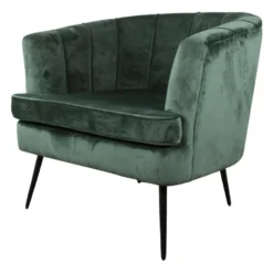 DS4U® Norah Fauteuil Velvet - Stof - Groen