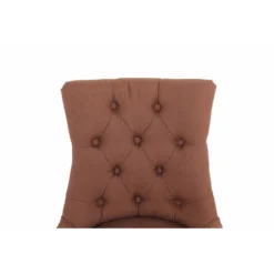 CLP Set Van 2 Eetkamerstoelen Aberdeen Licht Bruin Frame Stof Bruin -Puur Woood Winkel 1000082874 0103