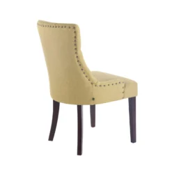 CLP Eetkamerstoel Aberdeen Donker Frame Stof Groen -Puur Woood Winkel 1000082922 0103