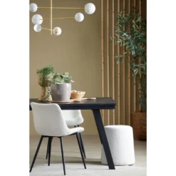 Poef Lauryn - Wit Bouclé - Ø39cm -Puur Woood Winkel 1000082949 0110