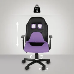 Clp Bureaustoel Fun Kunstleder Paars -Puur Woood Winkel 1000084050 0102