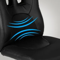 Clp Bureaustoel Fun Kunstleder Zwart -Puur Woood Winkel 1000084081 0103