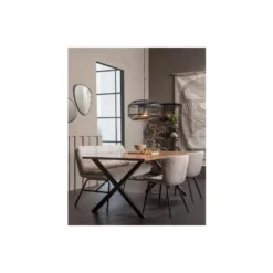 WOOOD Lucy Eetkamerbankje - Bouclé - Off White - 87x150x67 6 WOOOD Lucy Eetkamerbankje - Bouclé - Off White - 87x150x67 -Puur Woood Winkel 1000084221 0102