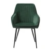 Giga Meubel Eetkamerstoel Velvet - Groen - 59x58x83,5cm - Stoel Melfort