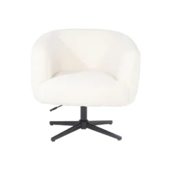 Giga Meubel Fauteuil Wit - Teddy - 78x78x71cm - Fauteuil Lisa