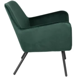 Puur Berg Fauteuil Velvet - Stof - Groen -Puur Woood Winkel 1000085105 0103