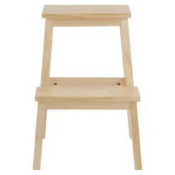 ACAZA Houten Opstapje - Krukje Met 2 Niveaus Voor Keuken Of Kelder - Bruin -Puur Woood Winkel 1000085108 0103