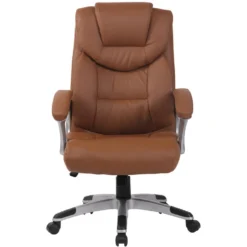 Clp Bureaustoel Texas Kunstleder Bruin -Puur Woood Winkel 1000085189 0101