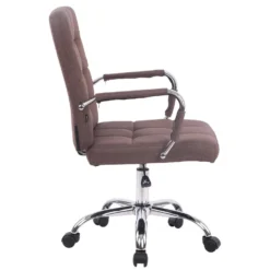 Clp Bureaustoel Deli PRO Stof Bruin -Puur Woood Winkel 1000085208 0102