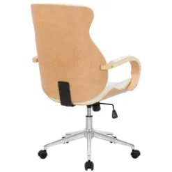 Clp Bureaustoel Melilla Kunstleder Natura Wit -Puur Woood Winkel 1000085224 0103