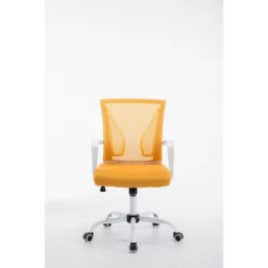 Clp Bureaustoel Tracy Frame Wit Geel -Puur Woood Winkel 1000085235 0101