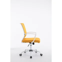 Clp Bureaustoel Tracy Frame Wit Geel -Puur Woood Winkel 1000085235 0102