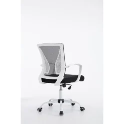 Clp Bureaustoel Tracy Frame Wit Zwart -Puur Woood Winkel 1000085247 0103