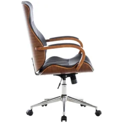 Clp Bureaustoel Melilla Kunstleder Walnoot Bruin -Puur Woood Winkel 1000085278 0102