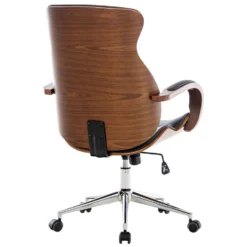 Clp Bureaustoel Melilla Kunstleder Walnoot Bruin -Puur Woood Winkel 1000085278 0103
