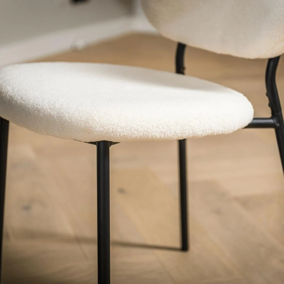 Rutger Eetkamerstoel Teddy - Stof - Bruin 4 Rutger Eetkamerstoel Teddy - Stof - Bruin - Afbeelding 4