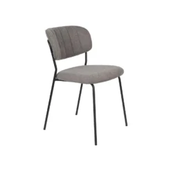 Rein Living Jolien Eetkamerstoel - Zwart/Grijs - Set Van 2 -Puur Woood Winkel 1000087465 0102