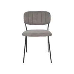 Rein Living Jolien Eetkamerstoel - Zwart/Grijs - Set Van 2 -Puur Woood Winkel 1000087465 0103