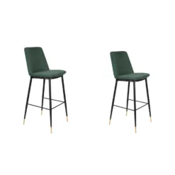 Rein Living Lionel Barkruk - Donkergroen - Set Van 2