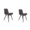 Rein Living Lester Eetkamerstoel - Donkergrijs - Set Van 2