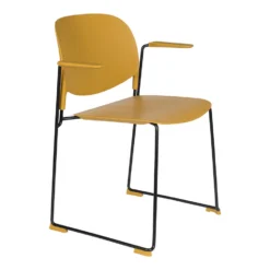 Rein Living Stacks Armstoel - Okergeel - Set Van 4 -Puur Woood Winkel 1000087905 0102