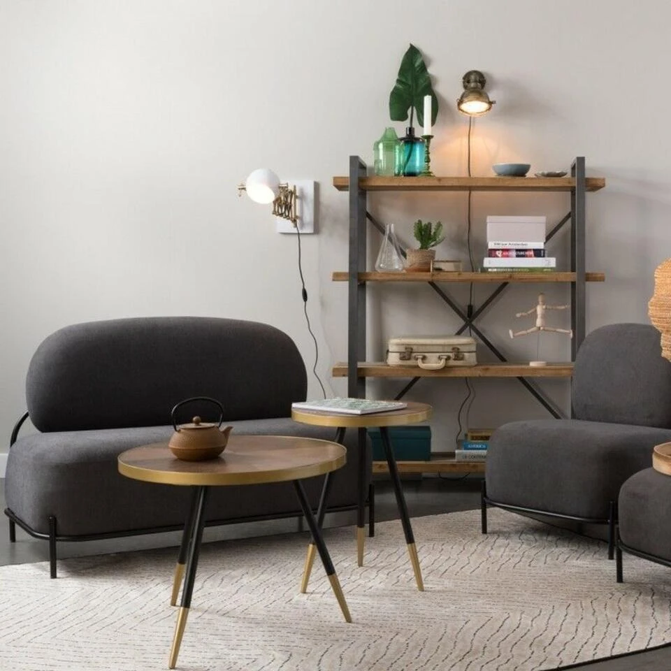 Rein Living Polly Bank - Grijs 4 Rein Living Polly Bank - Grijs - Afbeelding 4