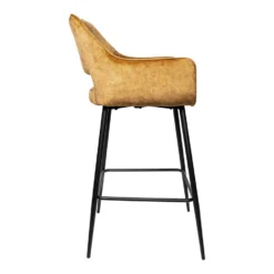 PTMD Barkruk Rust - Velvet - Barkruk Fallon -Puur Woood Winkel 1000089890 0102