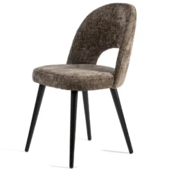 Devin Eetkamerstoel - Stof - Bruin