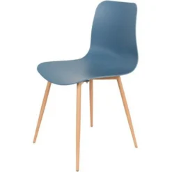 Puur Laholm Eetkamerstoel - Kunststof - Blauw -Puur Woood Winkel 1000089910 0101
