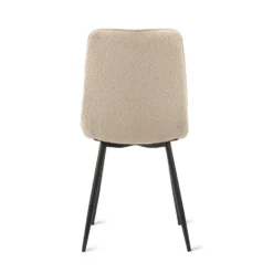 Eetkamerstoel Yerevan - Bouclé Taupe -Puur Woood Winkel 1000090516 0104