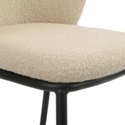 Eetkamerstoel Loa - Bouclé Taupe -Puur Woood Winkel 1000090524 0104