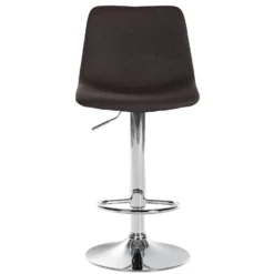 CLP Barkruk Divo Stof Chroom Frame Taupe -Puur Woood Winkel 1000091797 0102