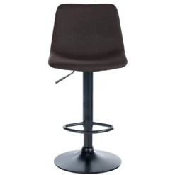 CLP Barkruk Divo Stof Zwart Frame Taupe -Puur Woood Winkel 1000091814 0102