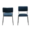 Sohome Eetkamerstoel - Set Van 2 - Denis - Velvet - Navy Blue