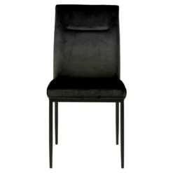 Sohome Eetkamerstoel - Set Van 2 - Paisley - Velvet - Zwart -Puur Woood Winkel 1000092031 0101