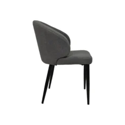 HSM Collection Eetkamerstoel Yuna Grijs Teddy/Metaal Set Van 2 -Puur Woood Winkel 1000092809 0102