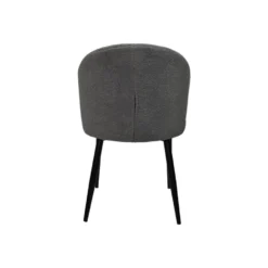 HSM Collection Eetkamerstoel Yuna Grijs Teddy/Metaal Set Van 2 -Puur Woood Winkel 1000092809 0103