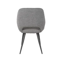 LABEL51 - Eetkamerstoel Fer 58x57x87 Cm - Grijs Boucle -Puur Woood Winkel 1000093227 0103